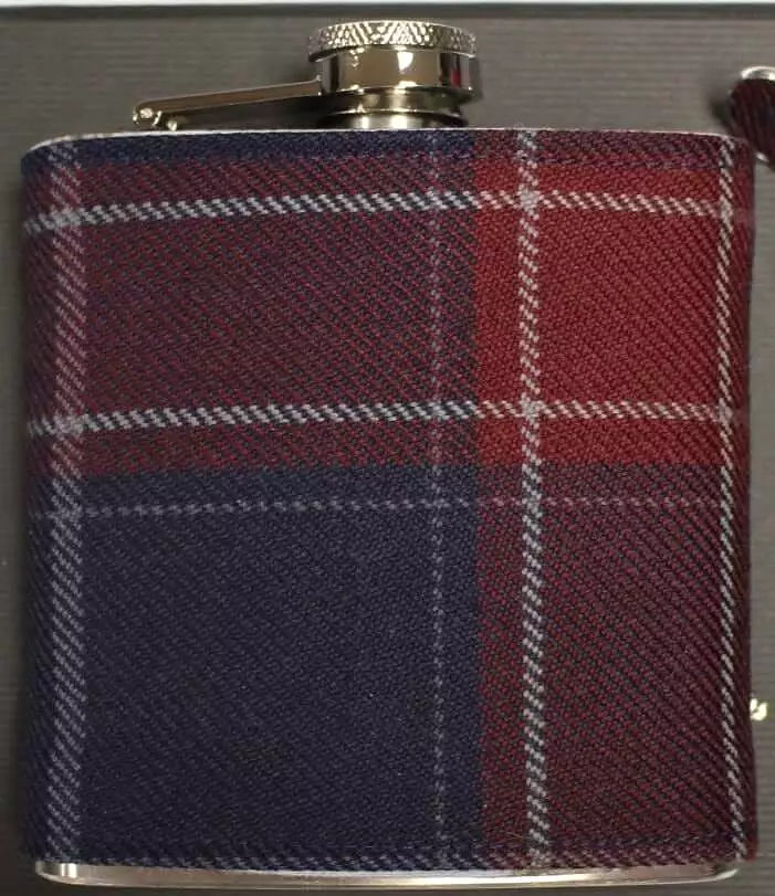 6oz Tartan Hip Flask - Made in tartan of your choice