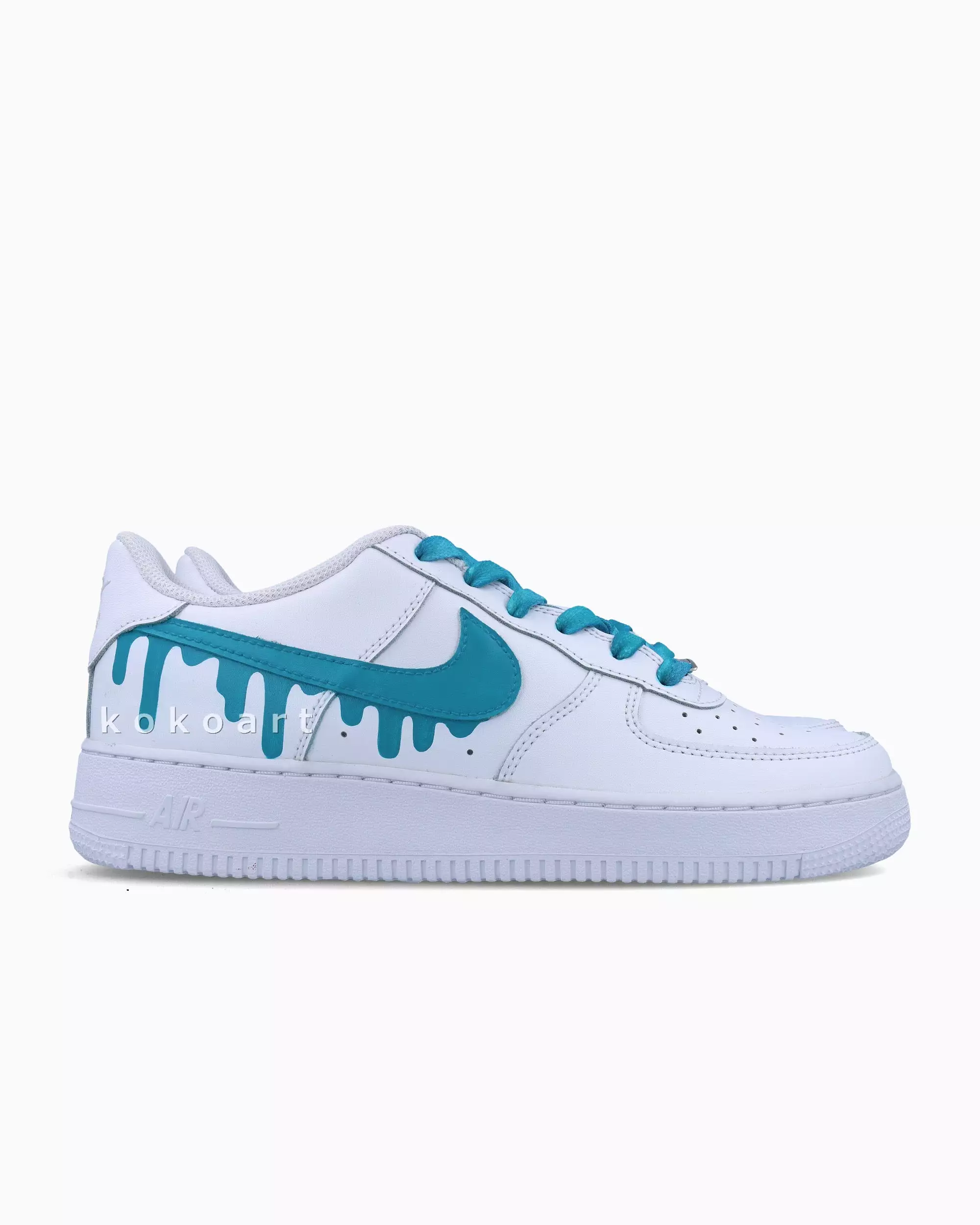 AF1 Turquoise Drip Tick