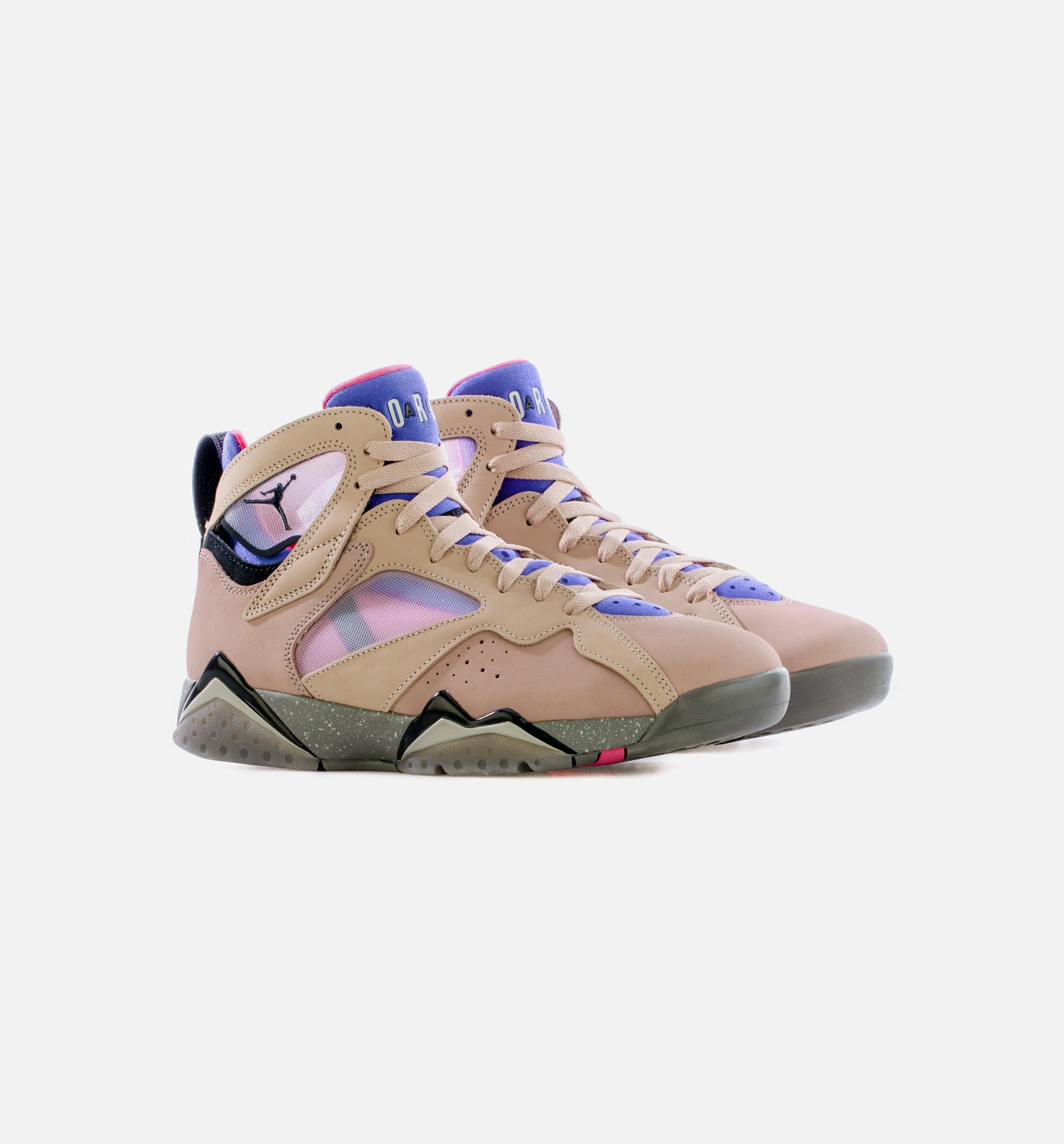 Air Jordan 7 Sapphire Mens Lifestyle Shoe - Beige/Black Free Shipping