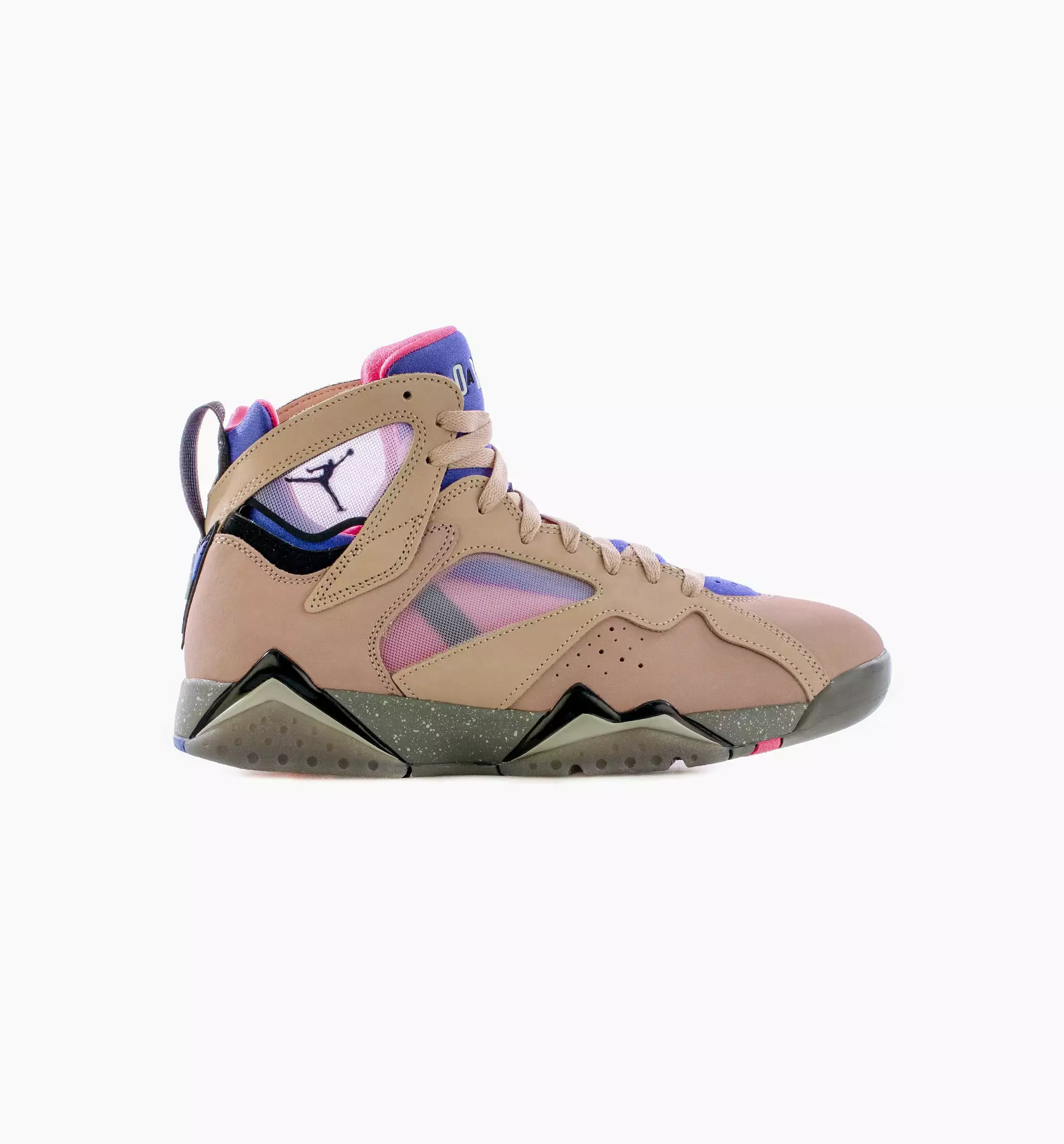 Air Jordan 7 Sapphire Mens Lifestyle Shoe - Beige/Black Free Shipping