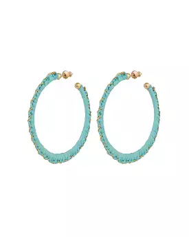 Bako Hoop Earrings (Turquoise)