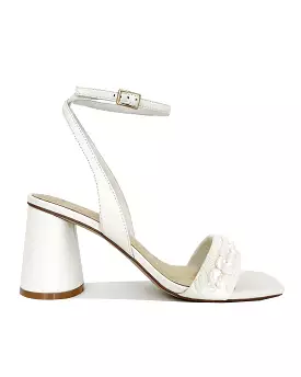 BEYOND - IVORY PEARL SHELL BRIDAL HEELS