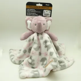 Blankets and Beyond Soft Pink Rose Elephant NUNU Baby Security Blanket