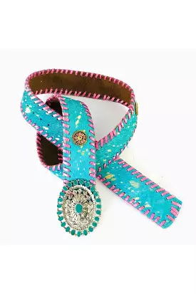 BOHO TEXAS BELT TURQUOISE