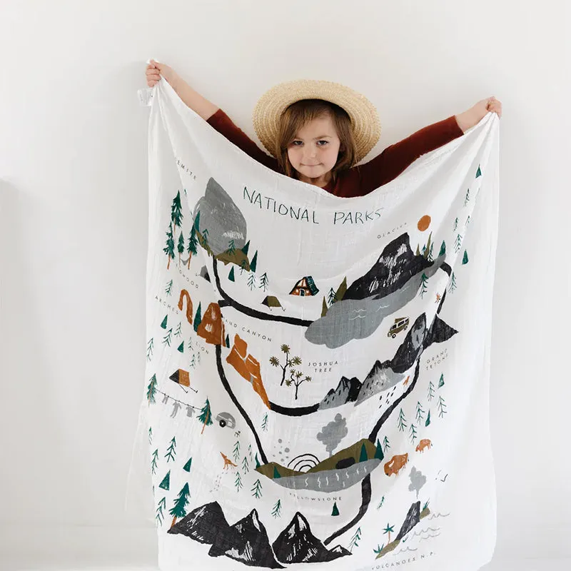 Clementine Kids - Swaddle Blanket  - National Parks