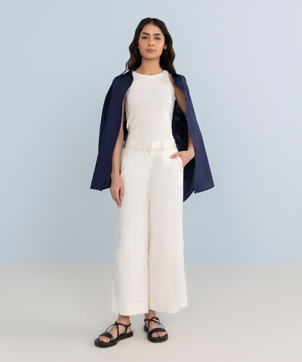 Cotton Jacquard Culottes