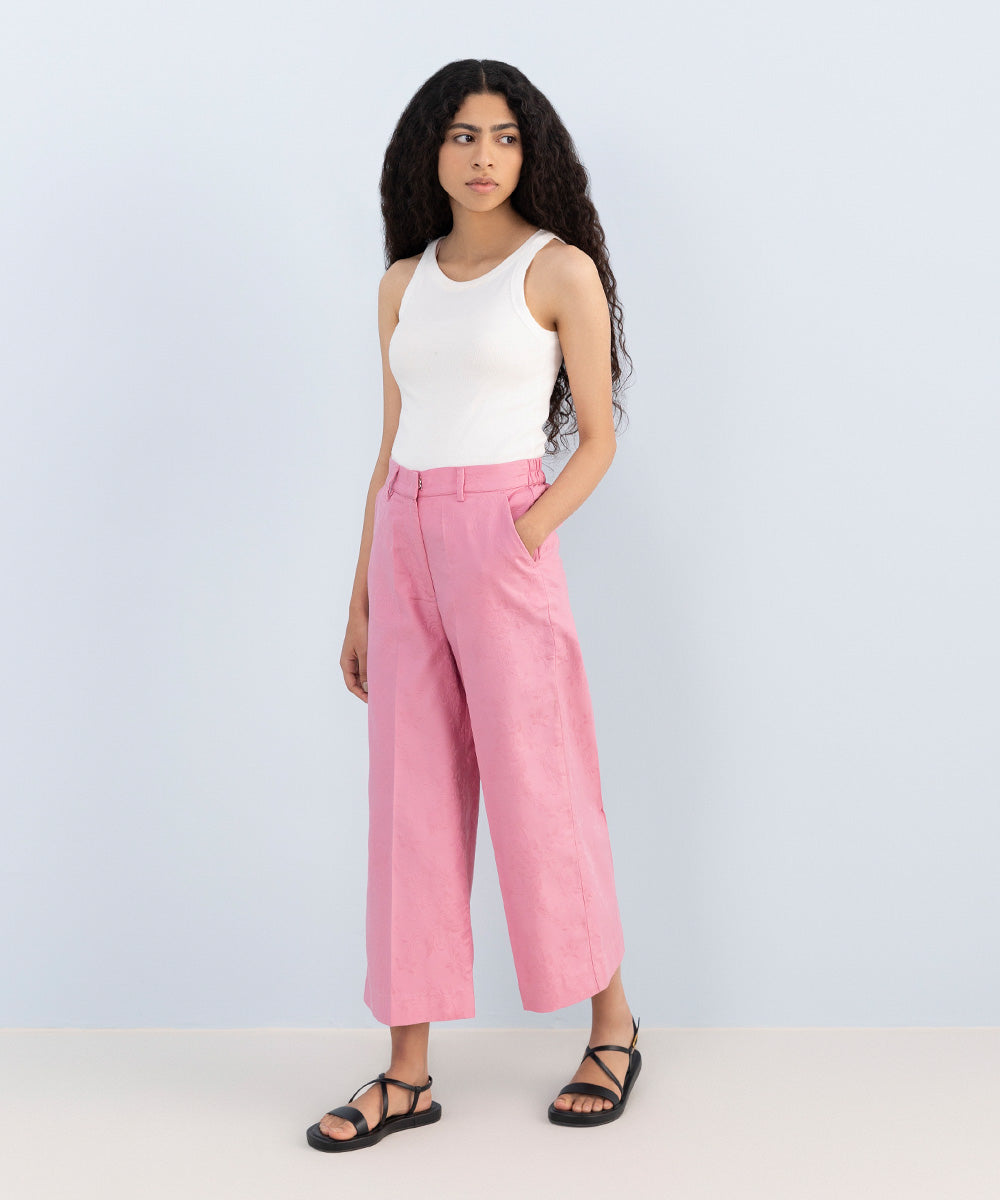 Cotton Jacquard Culottes