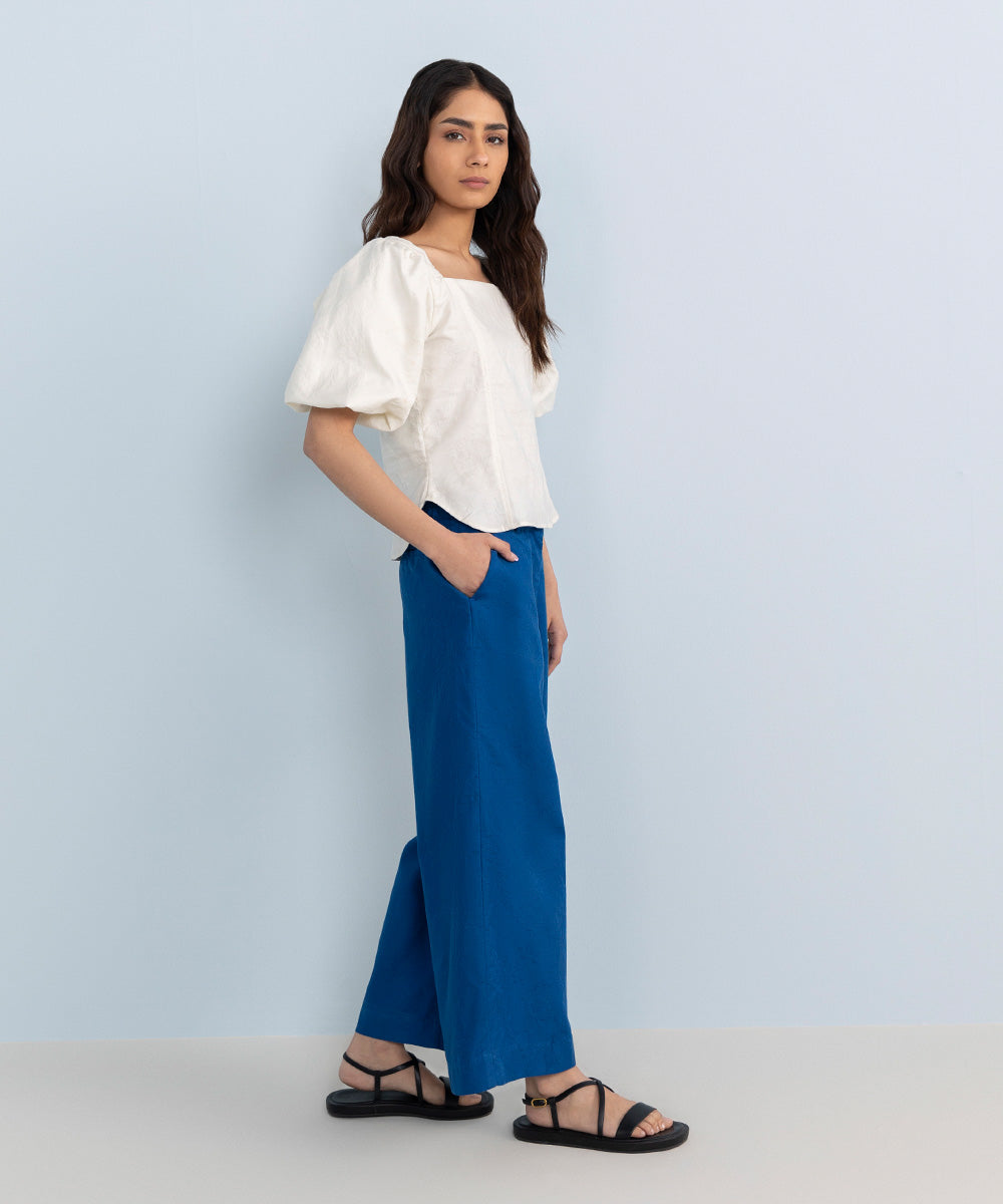 Cotton Jacquard Culottes