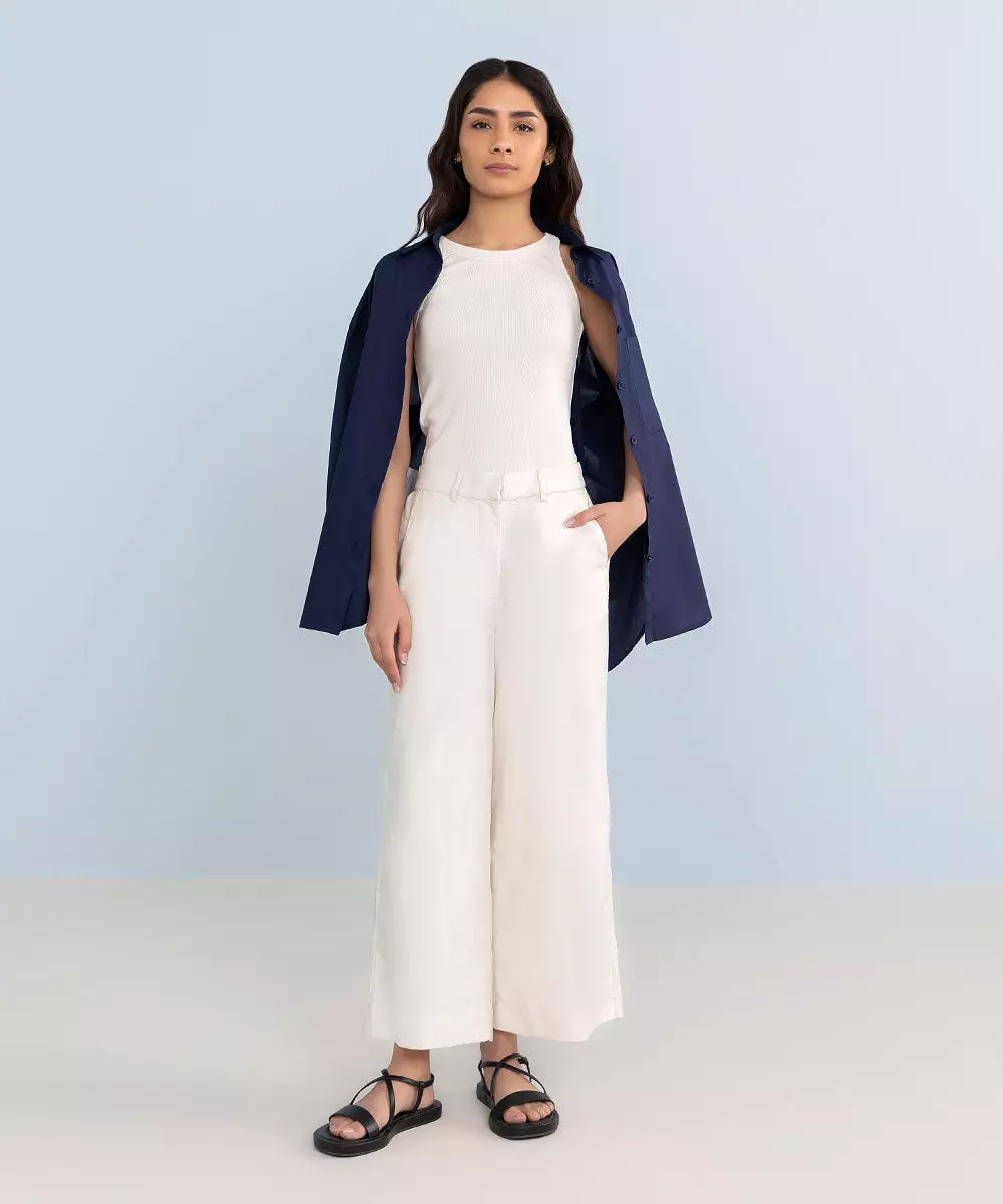 Cotton Jacquard Culottes