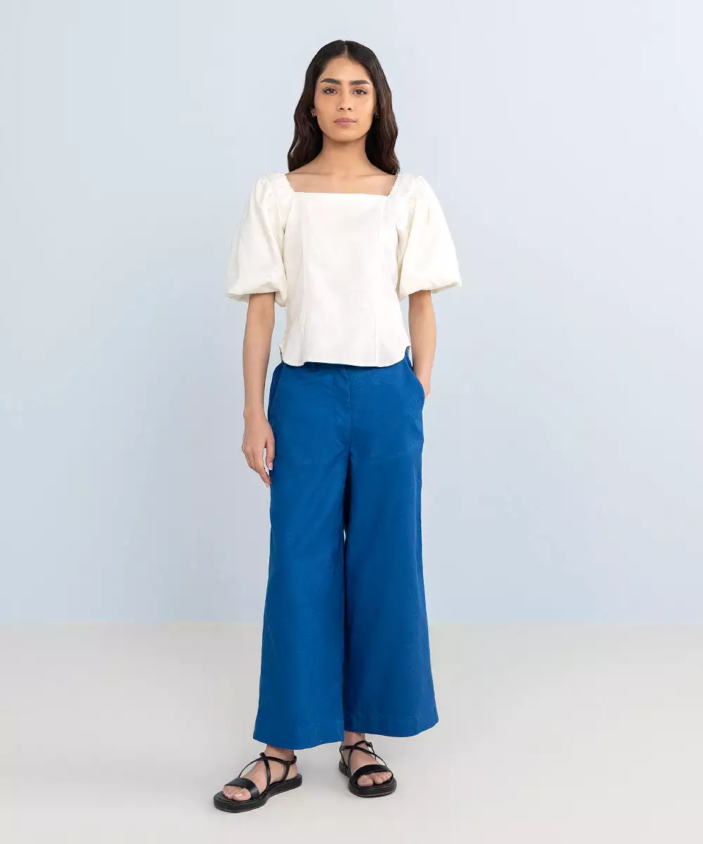 Cotton Jacquard Culottes