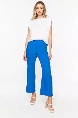 Crepe Flare-Leg Pants