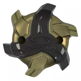 Cyclone Golf Spikes (Fast Twist) | Gold/Black