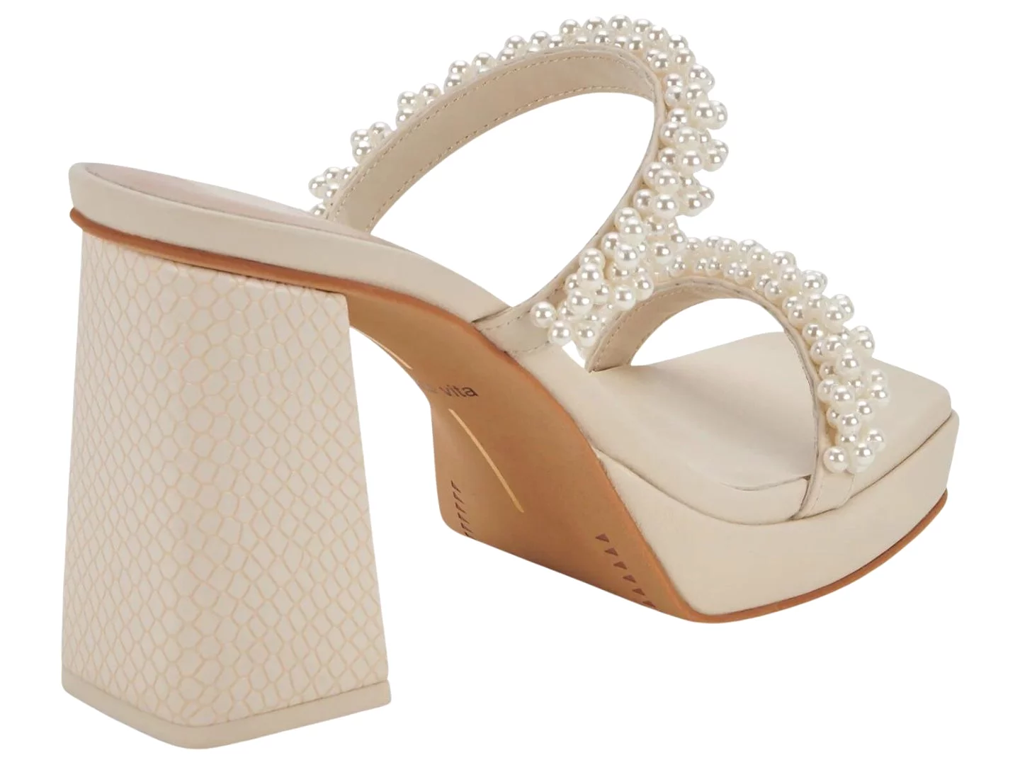 Dolce Vita:  Ariele Heels Vanilla Pearls