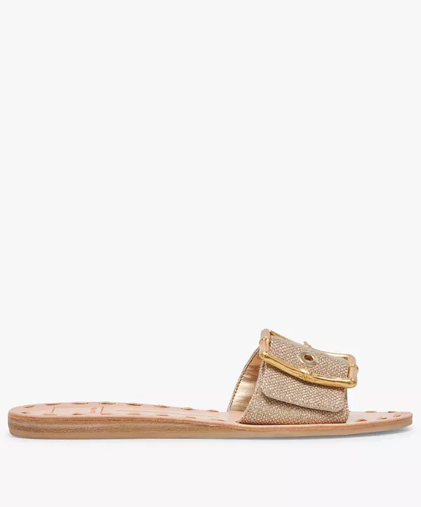 Dolce Vita Dasa Sandal - Light Gold Raffia