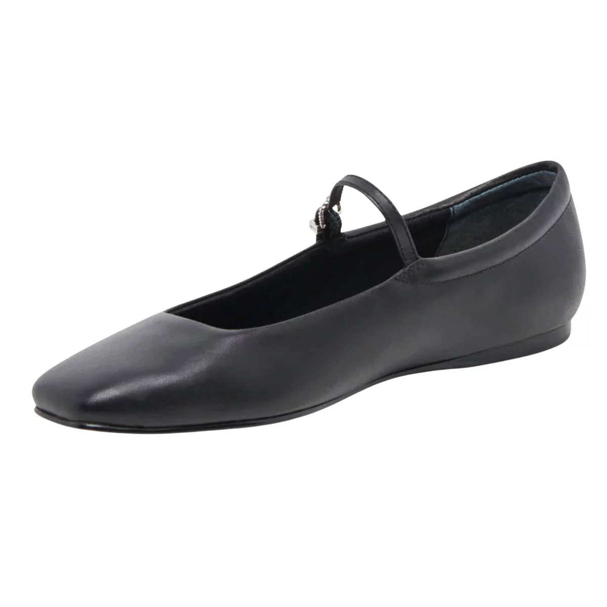 Dolce Vita Women's Reyes Ballet MJ Black Leather