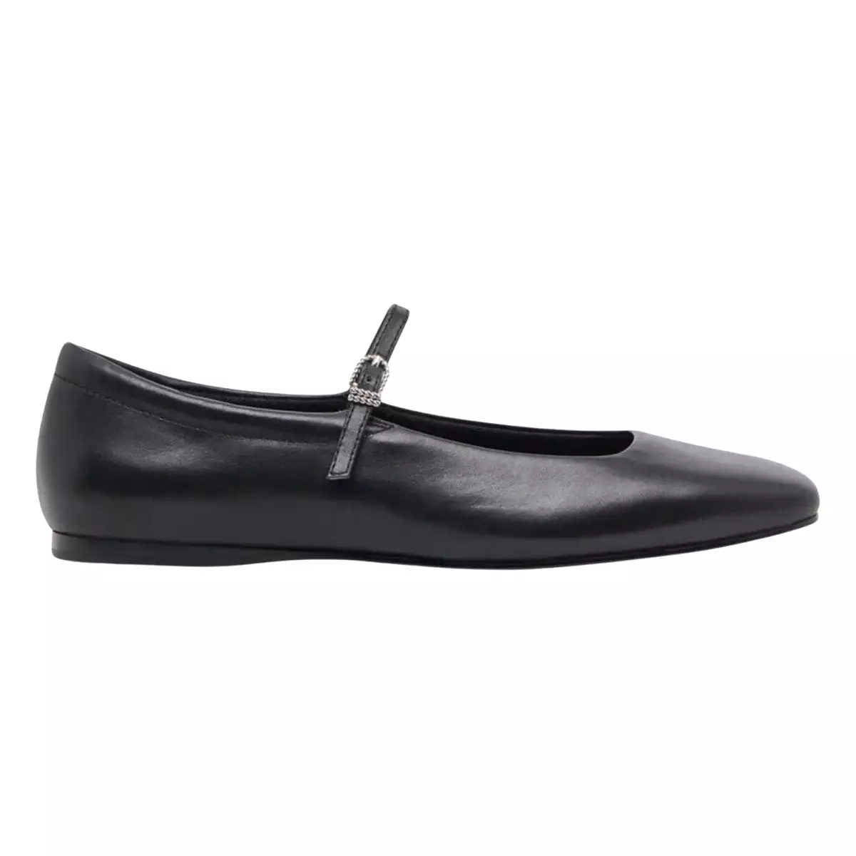 Dolce Vita Women's Reyes Ballet MJ Black Leather