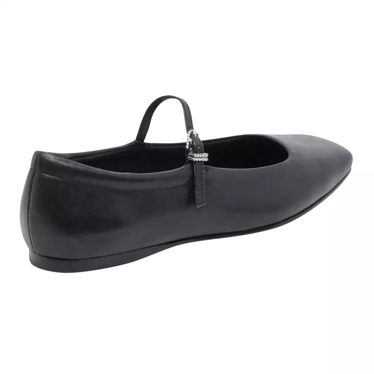 Dolce Vita Women's Reyes Ballet MJ Black Leather