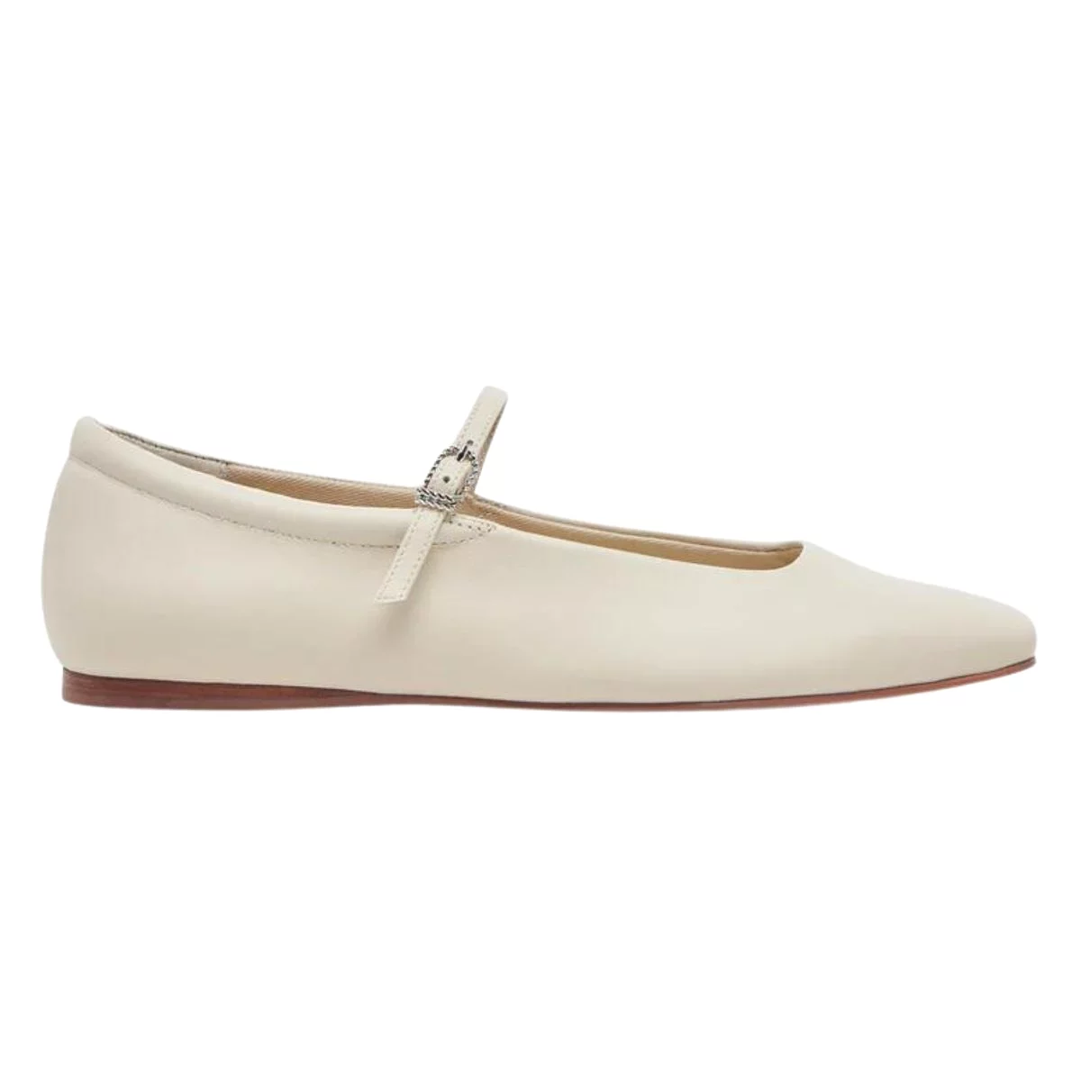 Dolce Vita Women's Reyes Ballet MJ Ivory Leather