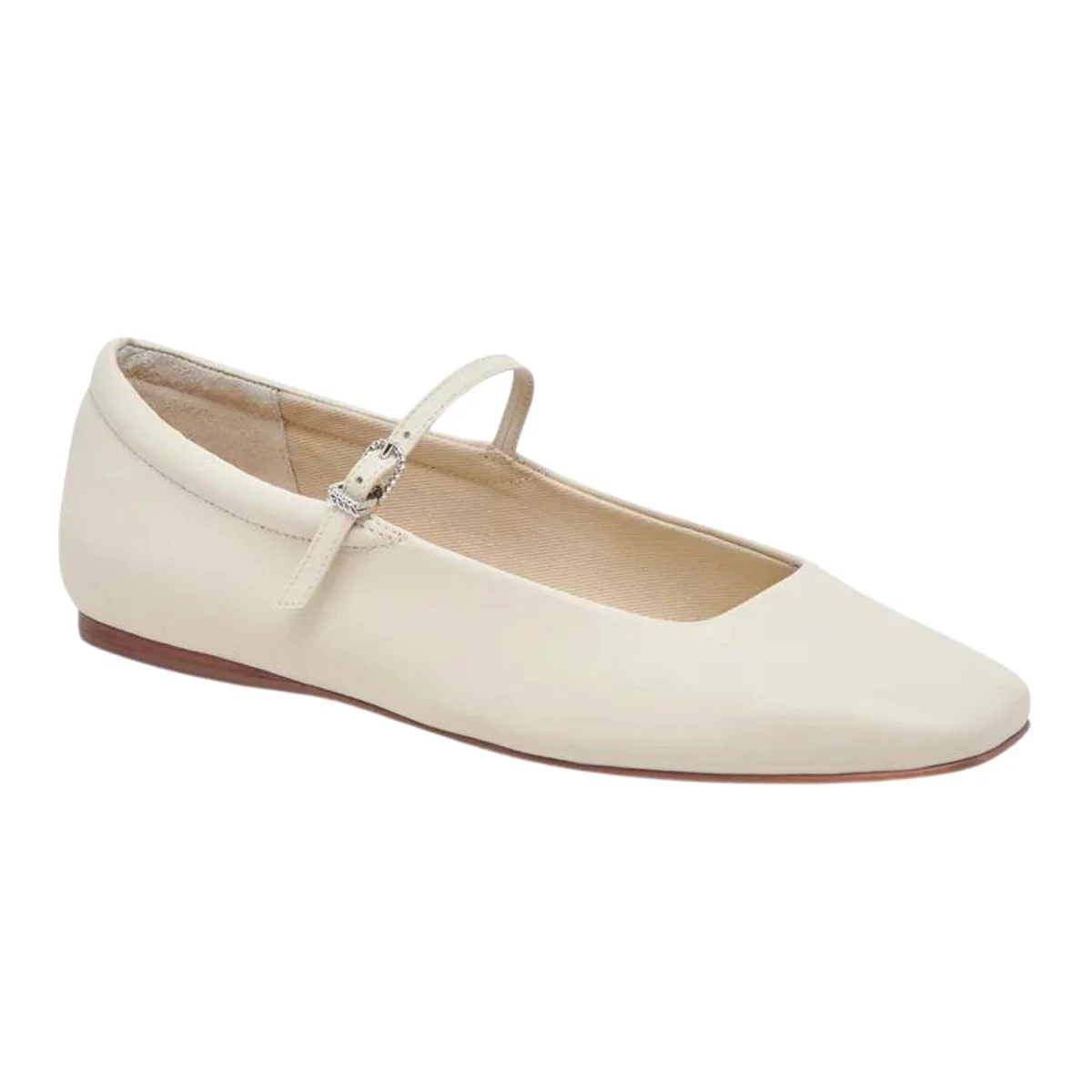 Dolce Vita Women's Reyes Ballet MJ Ivory Leather