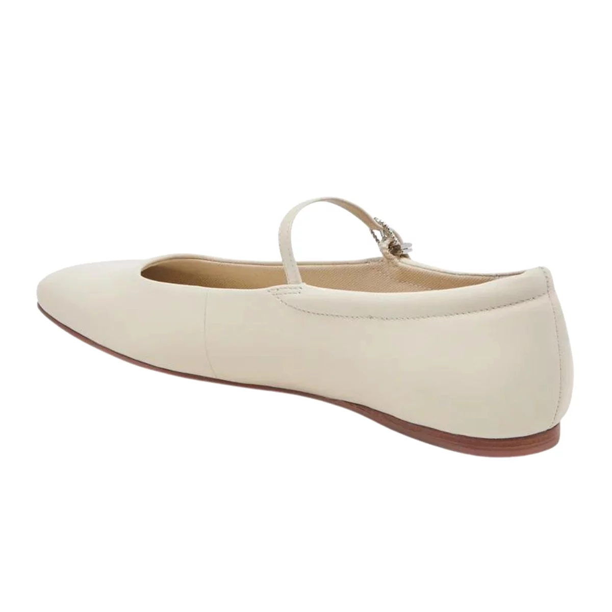 Dolce Vita Women's Reyes Ballet MJ Ivory Leather