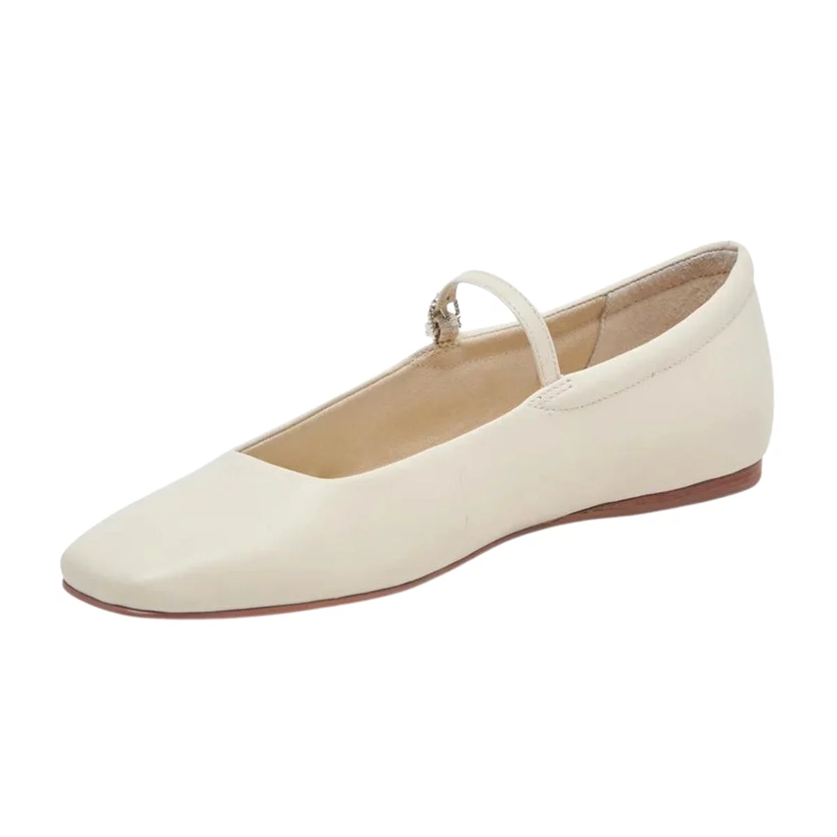 Dolce Vita Women's Reyes Ballet MJ Ivory Leather