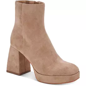 Dolce Vita Womens Ulyses Suede Zip Up Ankle Boots