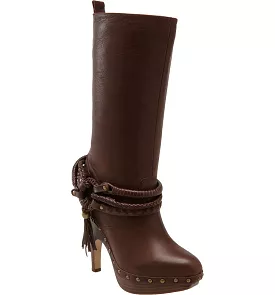 Dolce Vita •Henrietta • Platform  Boots - Brown Leather 7M