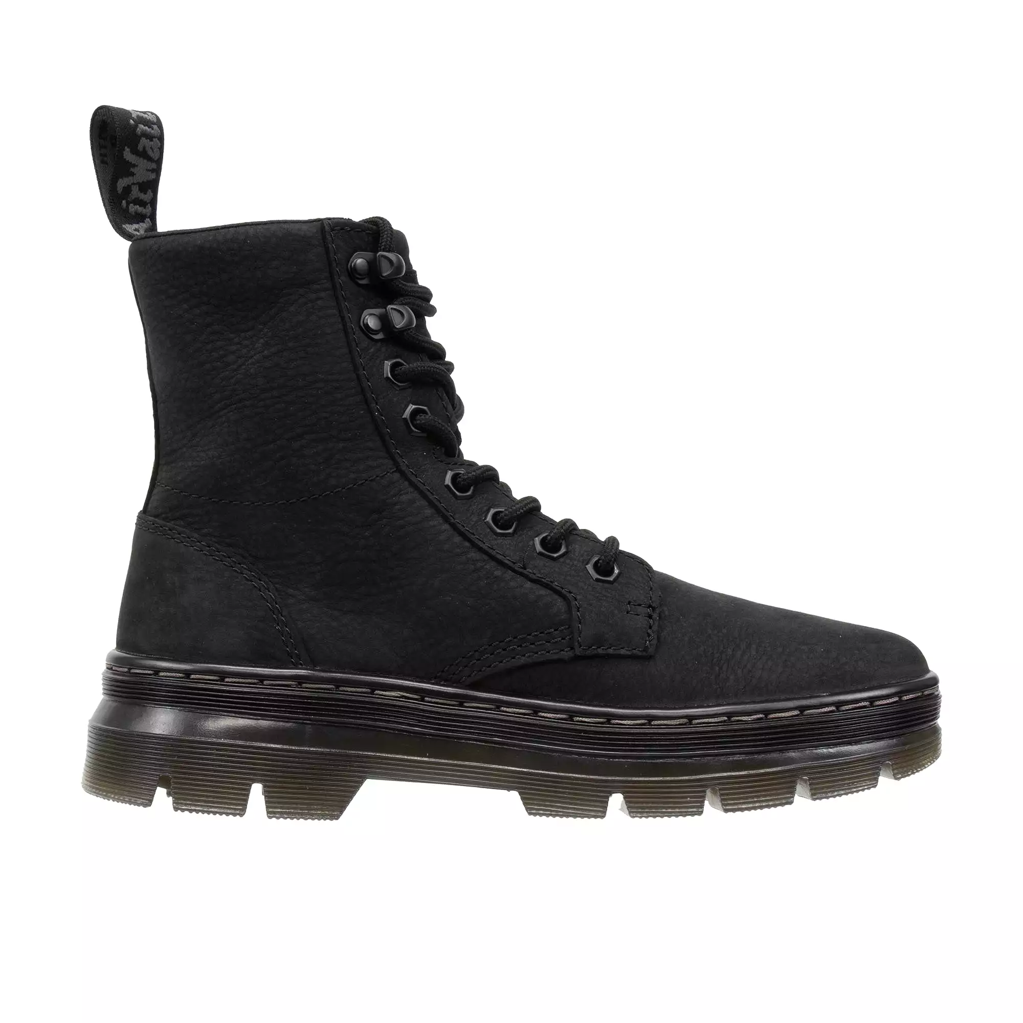 Dr Martens Combs Leather Milled Nubuck WP Black