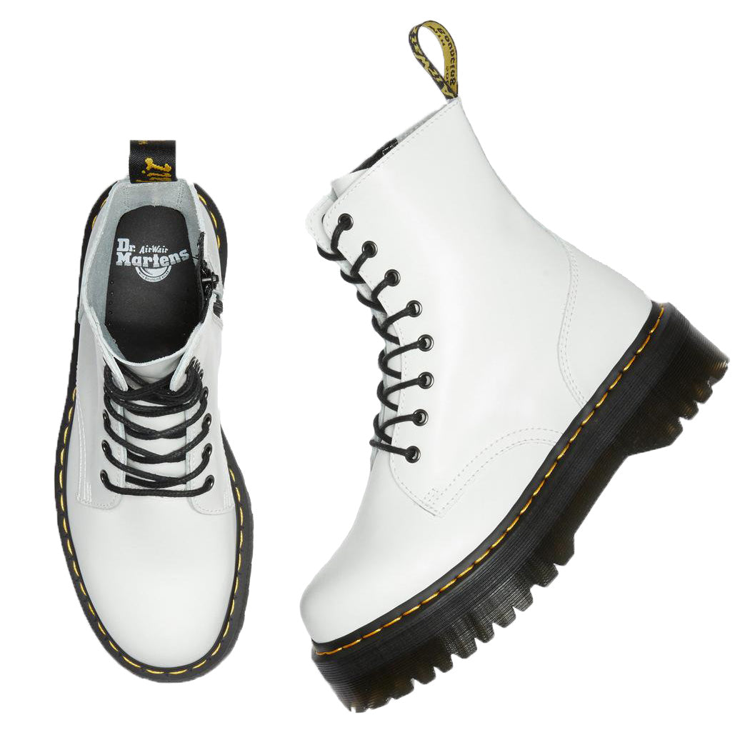    Dr. Martens Eye Boot Jadon White Polished Smooth