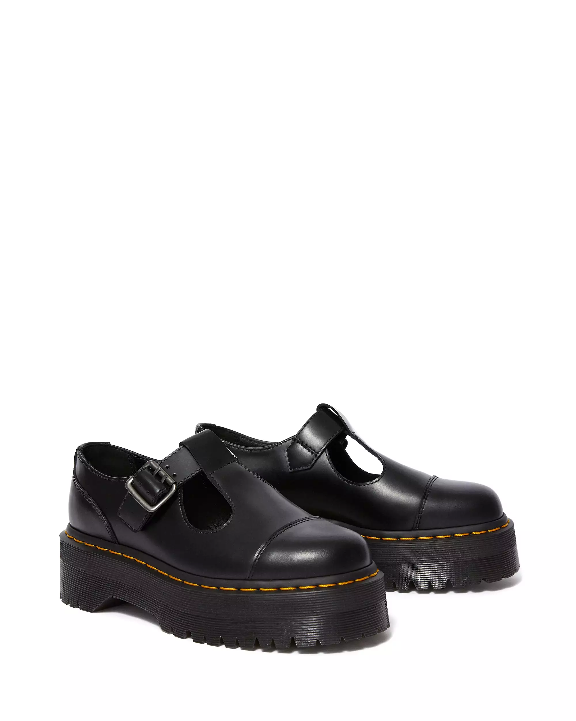 Dr Martens- Women's Bethan Black Leather Platform 15727001