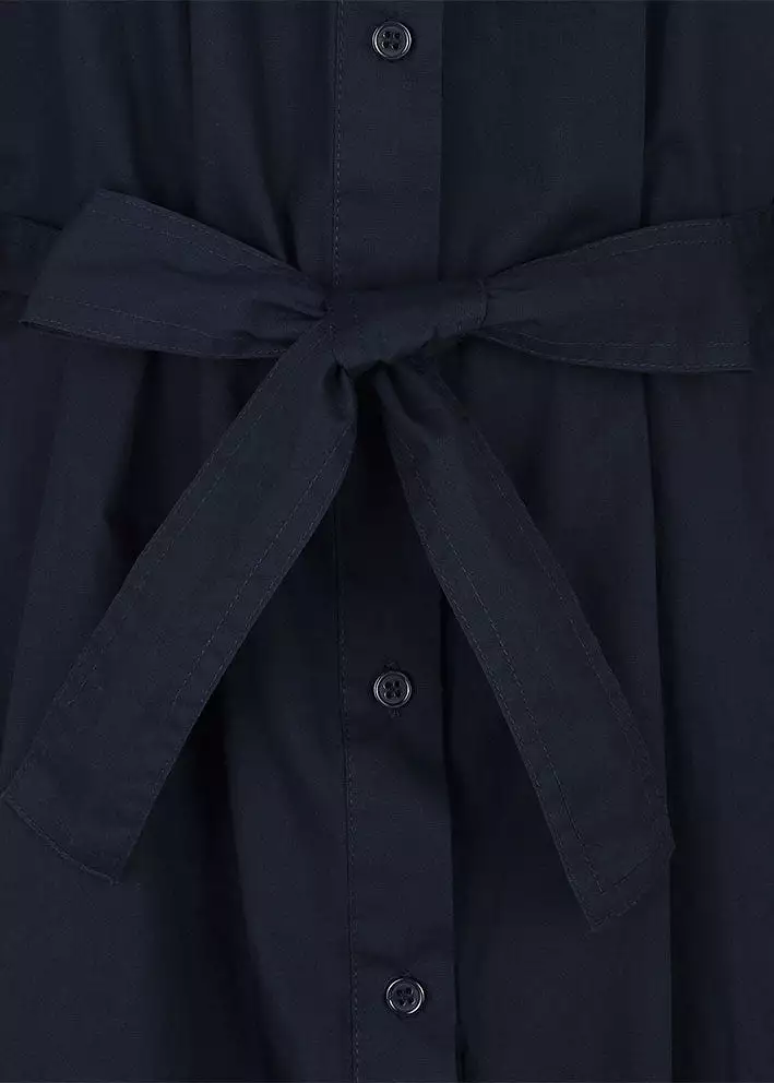 Esmé Studios Claire Midi Shirt Dress ES422-718 Kjole - Dark Sapphire