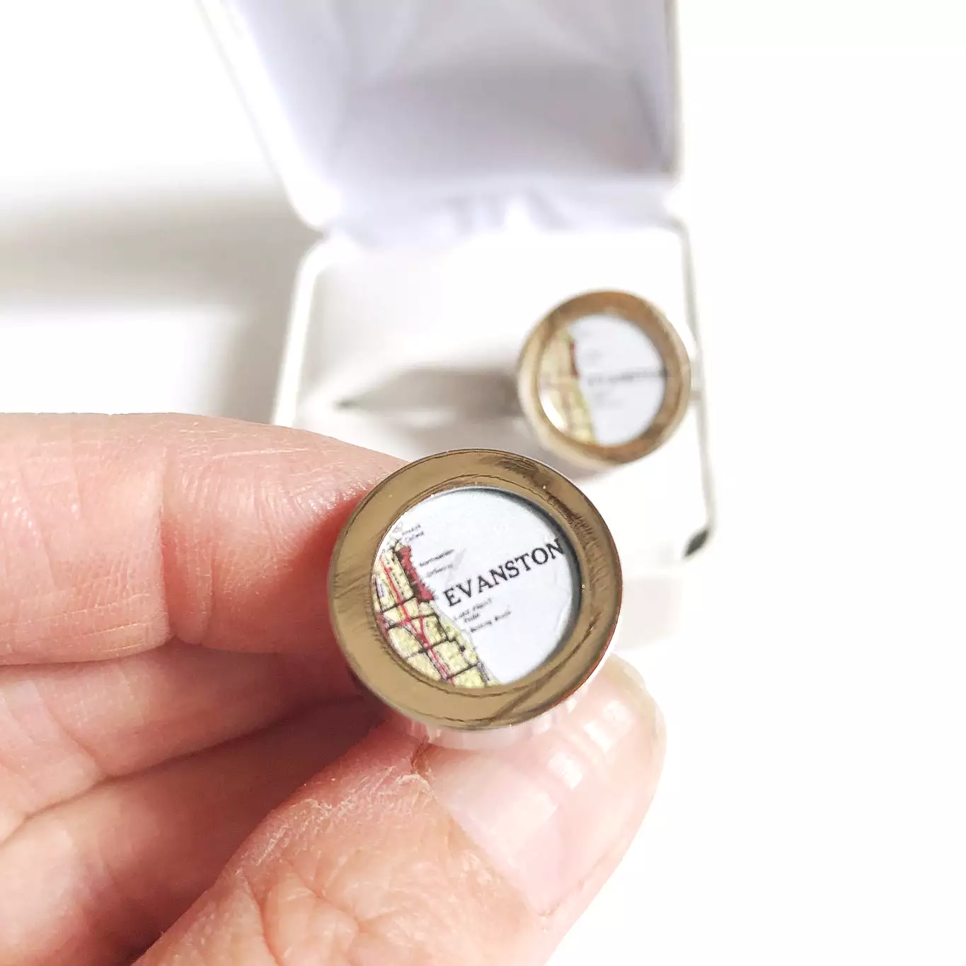 Evanston Map Cufflinks