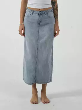 Frankie Denim Skirt - Ash Blue