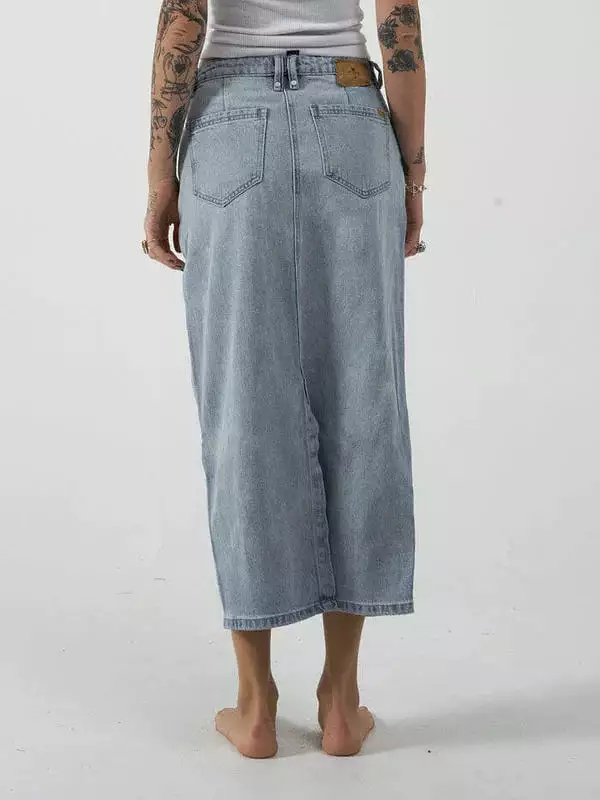 Frankie Denim Skirt - Ash Blue