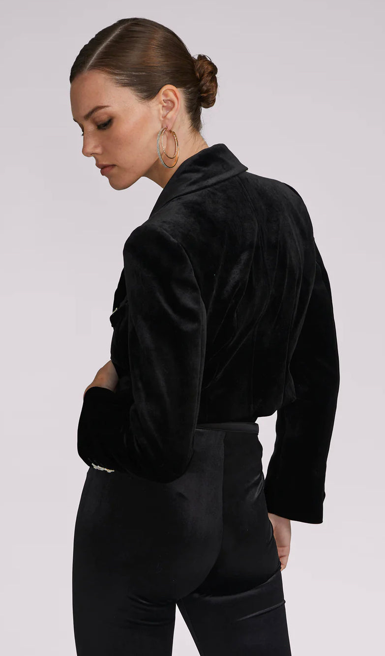 Generation Love - Genesis Velvet Blazer - Black