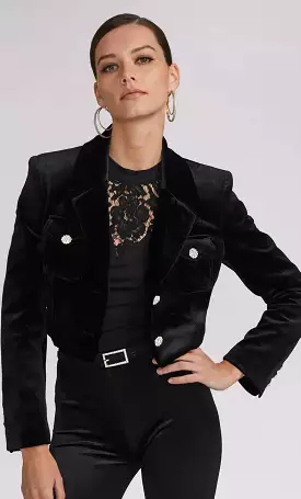 Generation Love - Genesis Velvet Blazer - Black