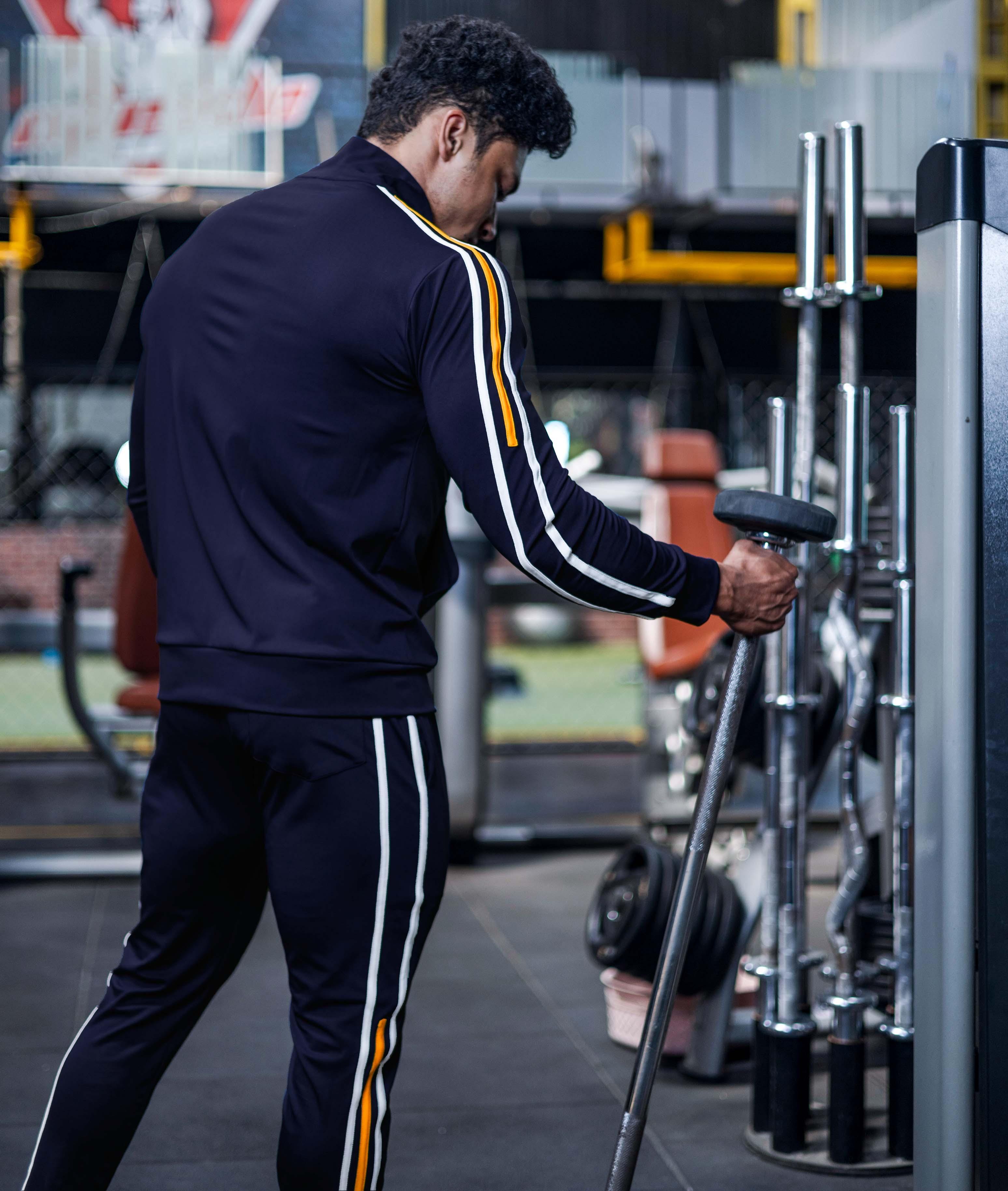 Genesis GymX Epic Blue Tracksuit: Jacket+ Trackpant