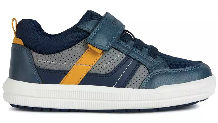 Geox Arzach Avio Blue Yellow Sneakers