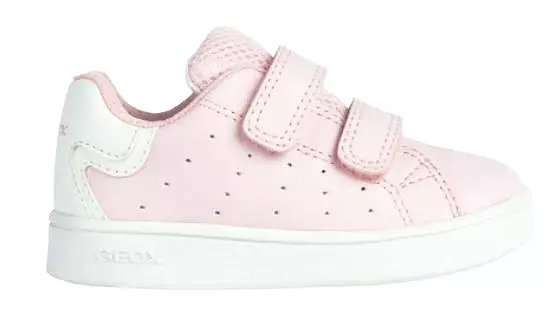 Geox Baby Girls Eclyper Pink Velcro Sneakers