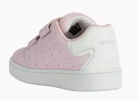 Geox Baby Girls Eclyper Pink Velcro Sneakers