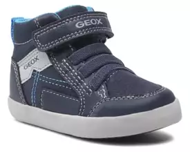 Geox Baby Gisli Navy Hightop Sneakers