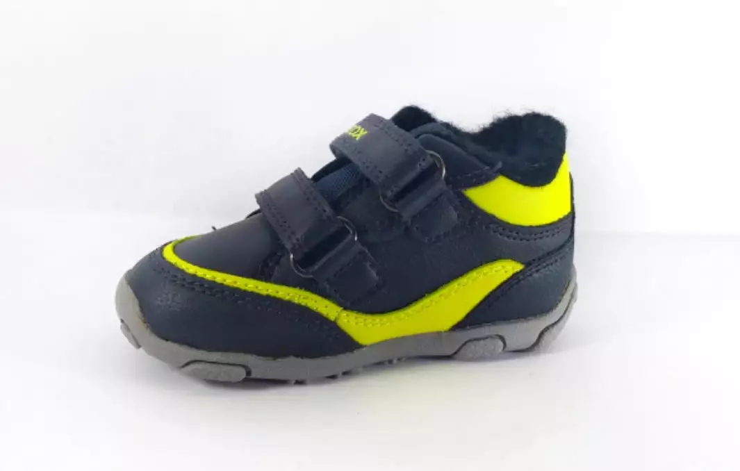 Geox Balu Navy Lime Baby Booties