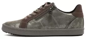 Geox Blomiee DK Grey Side Zipper Sneakers