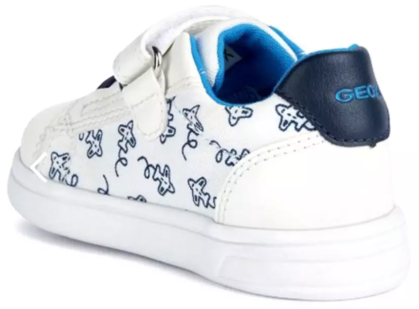 Geox DJ Rock Baby Boys Airplane Velcro Sneakers