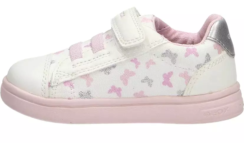 Geox DJ Rock Baby Girls Butterfly Velcro Sneakers