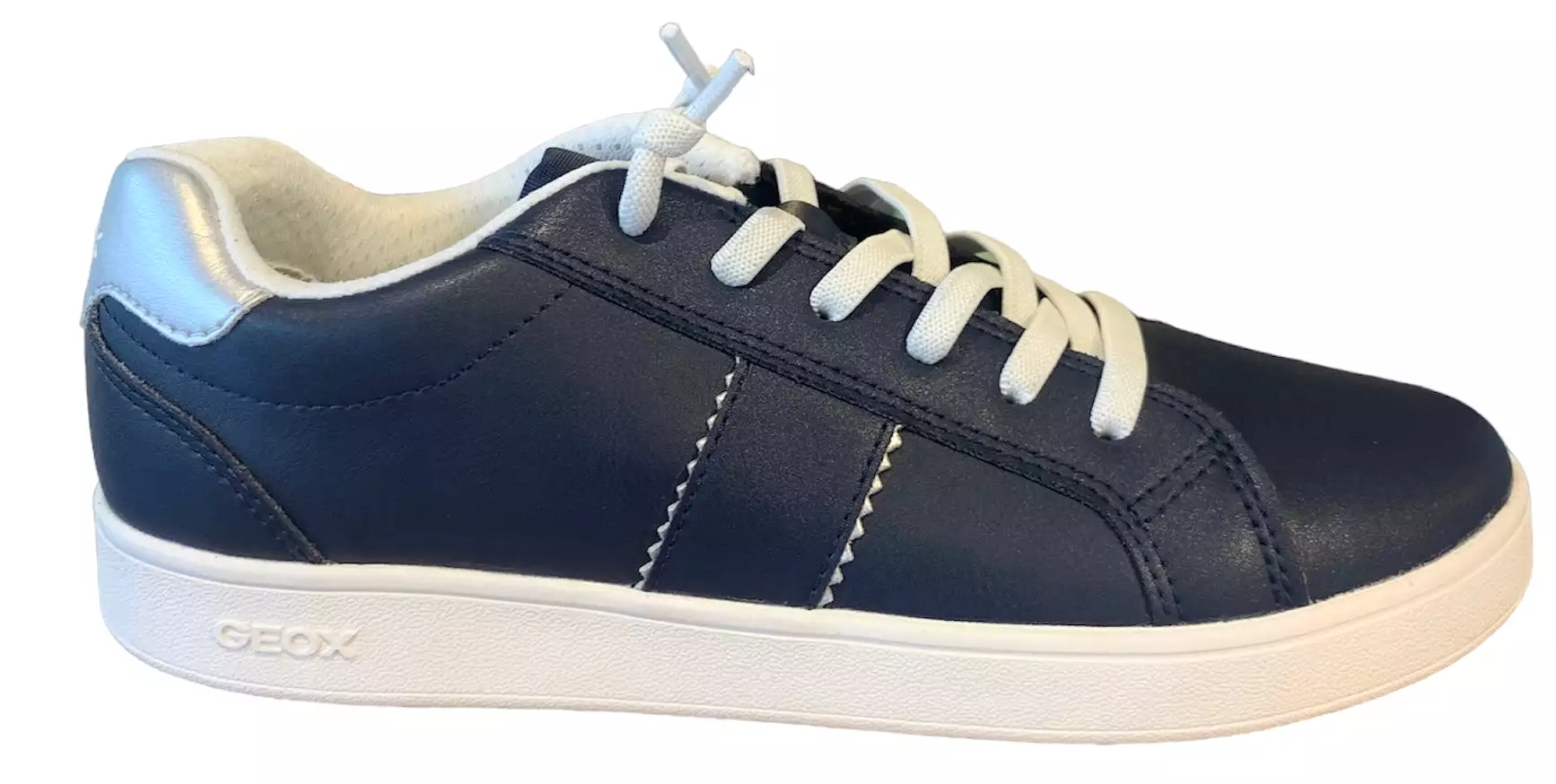 Geox Eclyper Navy Silver Sneakers