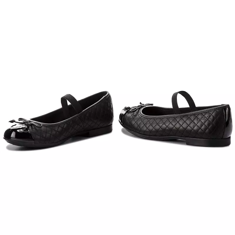 Geox Girl's Jr Plie Black Quilt (Sizes 29-34)