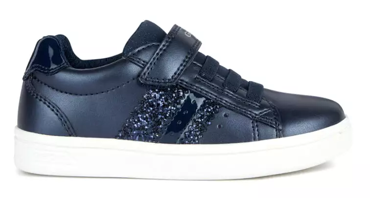 Geox Girls Navy Glitter DJ Sneakers