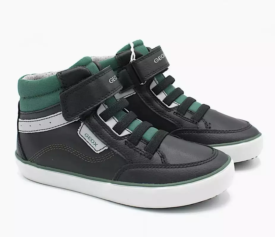 Geox Gisli Black Grey Hightop Sneakers