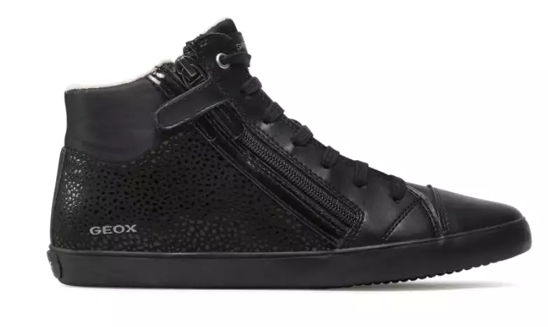 Geox Gisli Black Hightop Sneakers